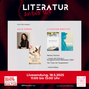 Radio 889FM Kultur, 889FM Kultur, Radio 889FM, die kulturelle Quelle, Literatur antwortet