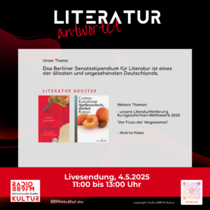 Radio 889FM Kultur, 889FM Kultur, Radio 889FM, die kulturelle Quelle, Literatur antwortet