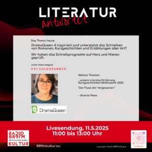 Radio 889FM Kultur, 889FM Kultur, Radio 889FM, die kulturelle Quelle, Literatur antwortet