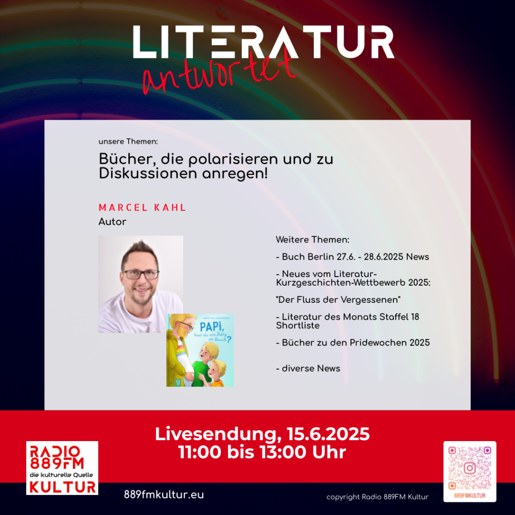 Radio 889FM Kultur, 889FM Kultur, Radio 889FM, die kulturelle Quelle, Literatur antwortet