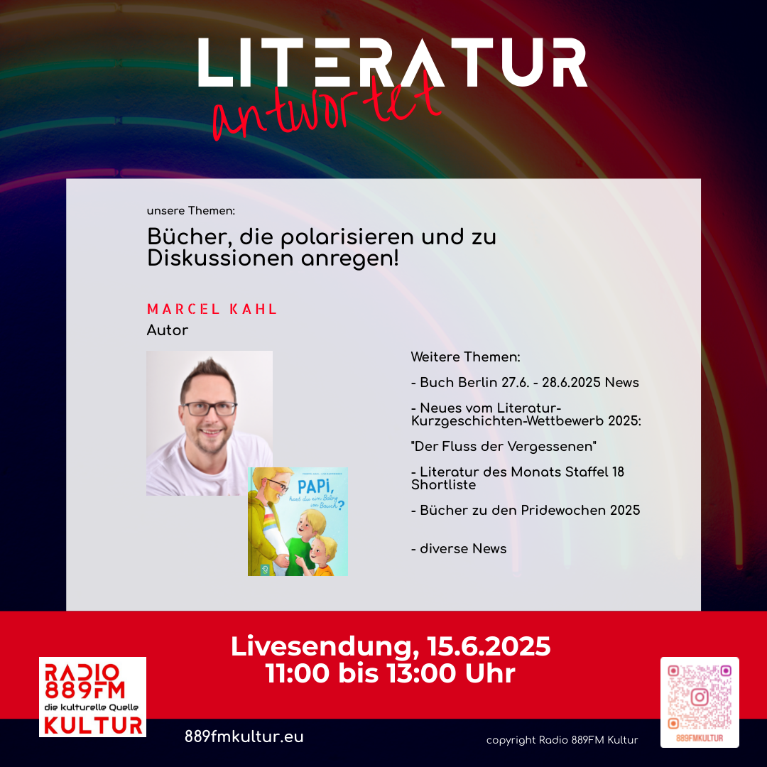 Radio 889FM Kultur, 889FM Kultur, Radio 889FM, die kulturelle Quelle, Literatur antwortet