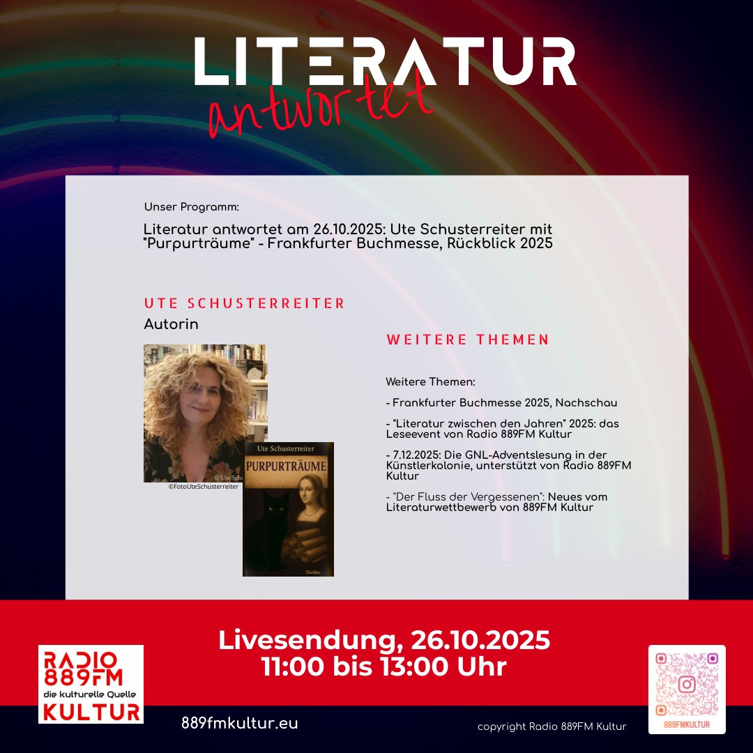 Radio 889FM Kultur, 889FM Kultur, Radio 889FM, die kulturelle Quelle, Literatur antwortet